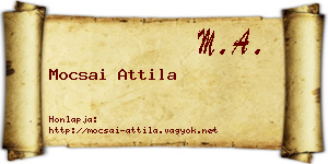 Mocsai Attila névjegykártya